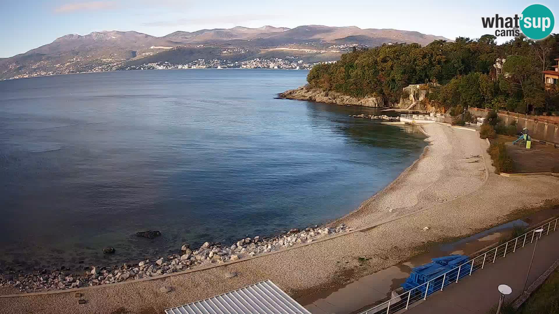 Rijeka web kamera plaža pri Bazenih Kantrida