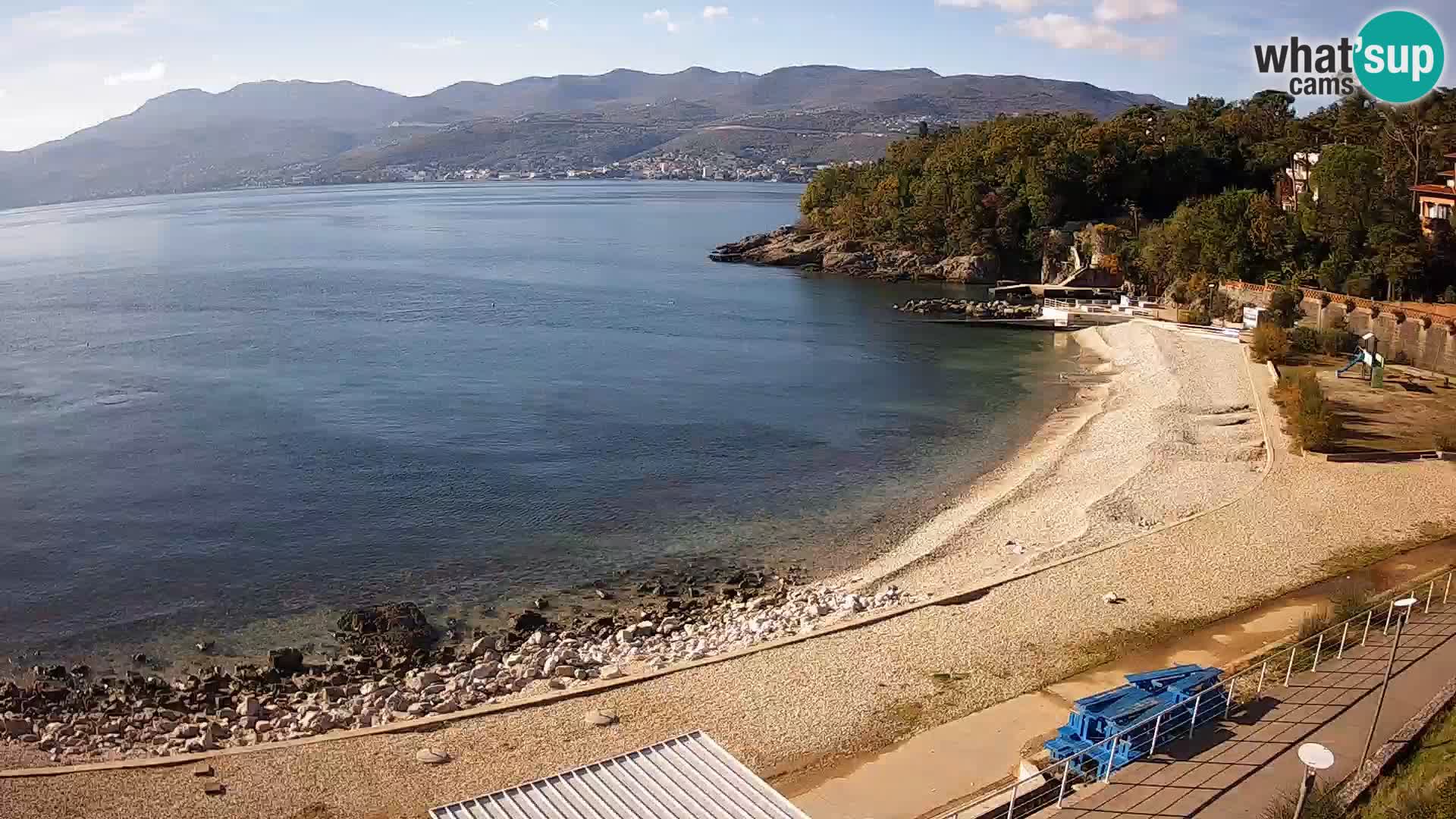 Rijeka web kamera plaža pri Bazenih Kantrida
