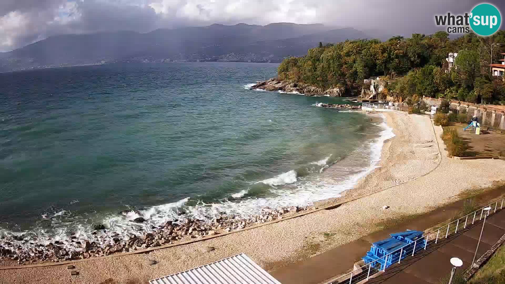Rijeka web kamera plaža pri Bazenih Kantrida