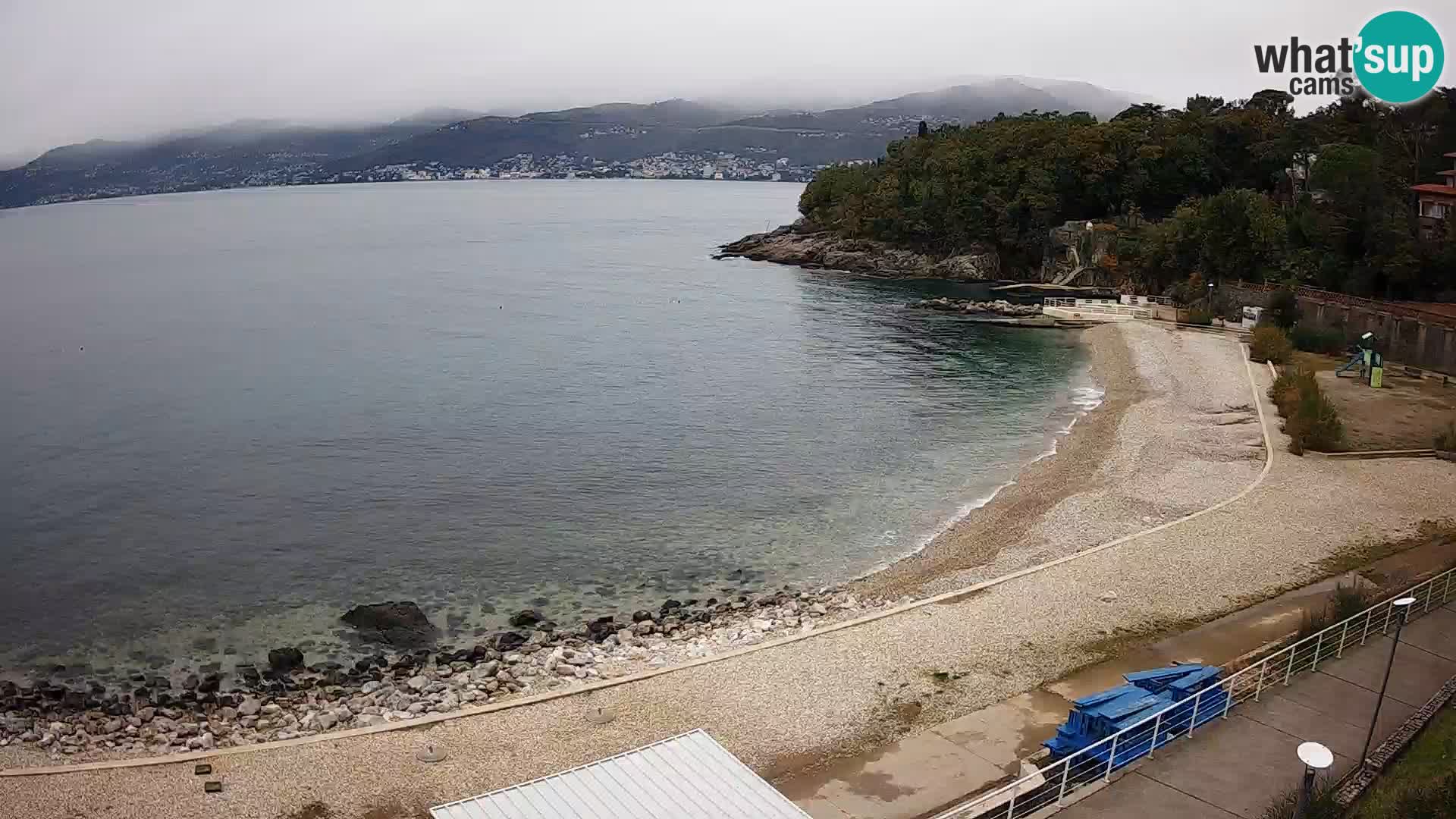 Rijeka web kamera plaža pri Bazenih Kantrida