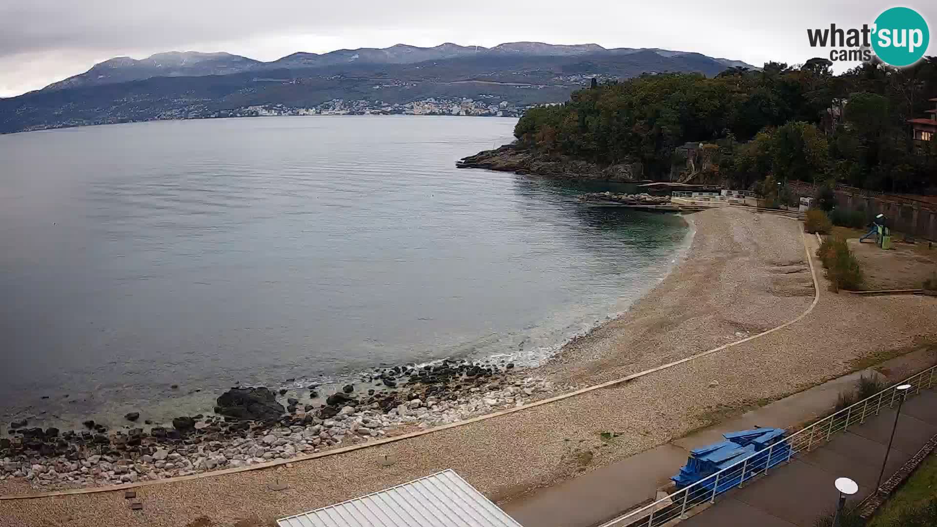 Rijeka web kamera plaža pri Bazenih Kantrida