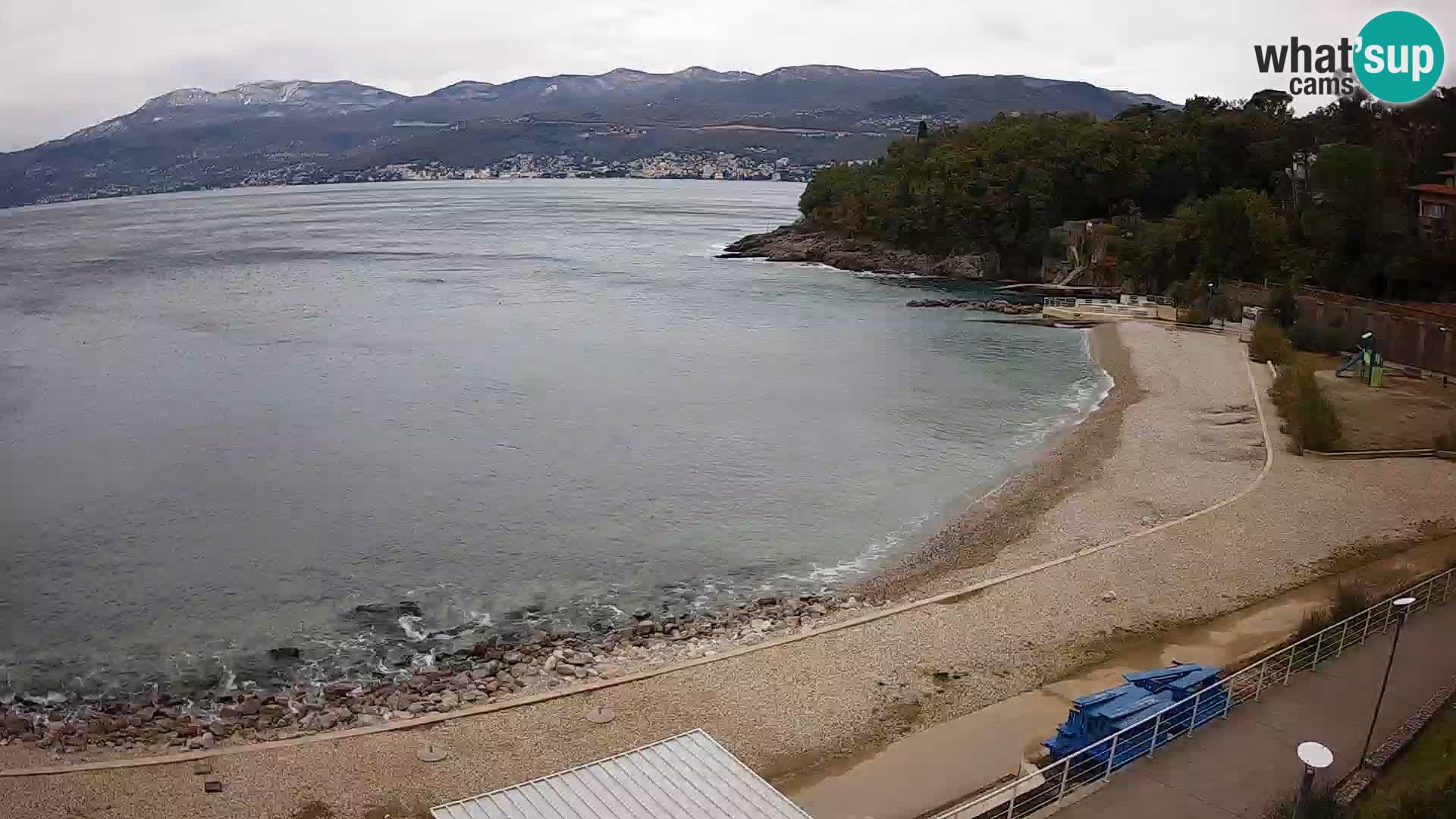 Rijeka web kamera plaža pri Bazenih Kantrida