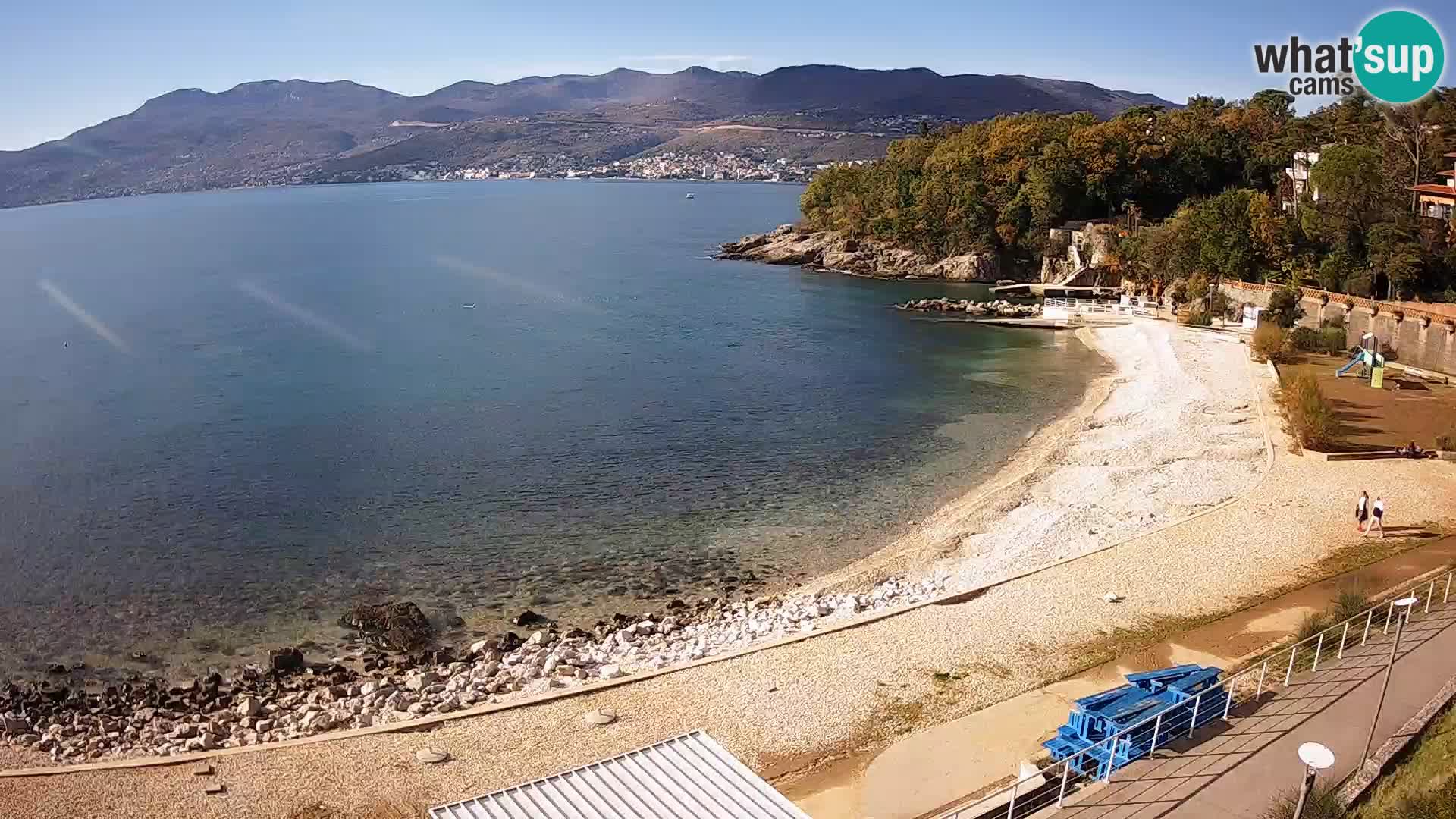 Rijeka web kamera plaža pri Bazenih Kantrida