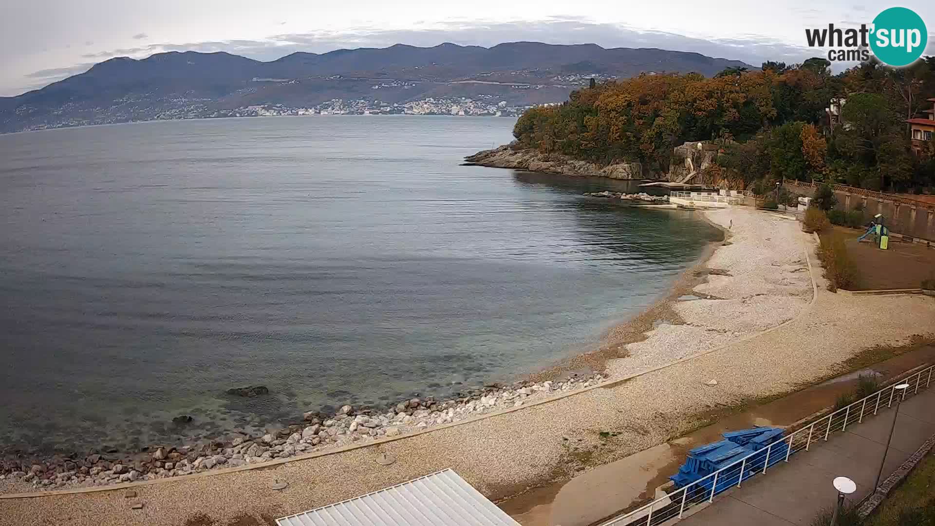 Rijeka web kamera plaža pri Bazenih Kantrida