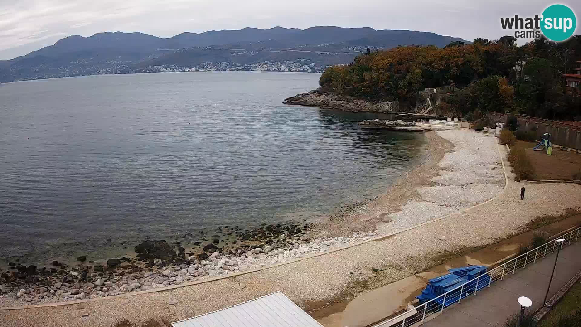 Rijeka web kamera plaža pri Bazenih Kantrida