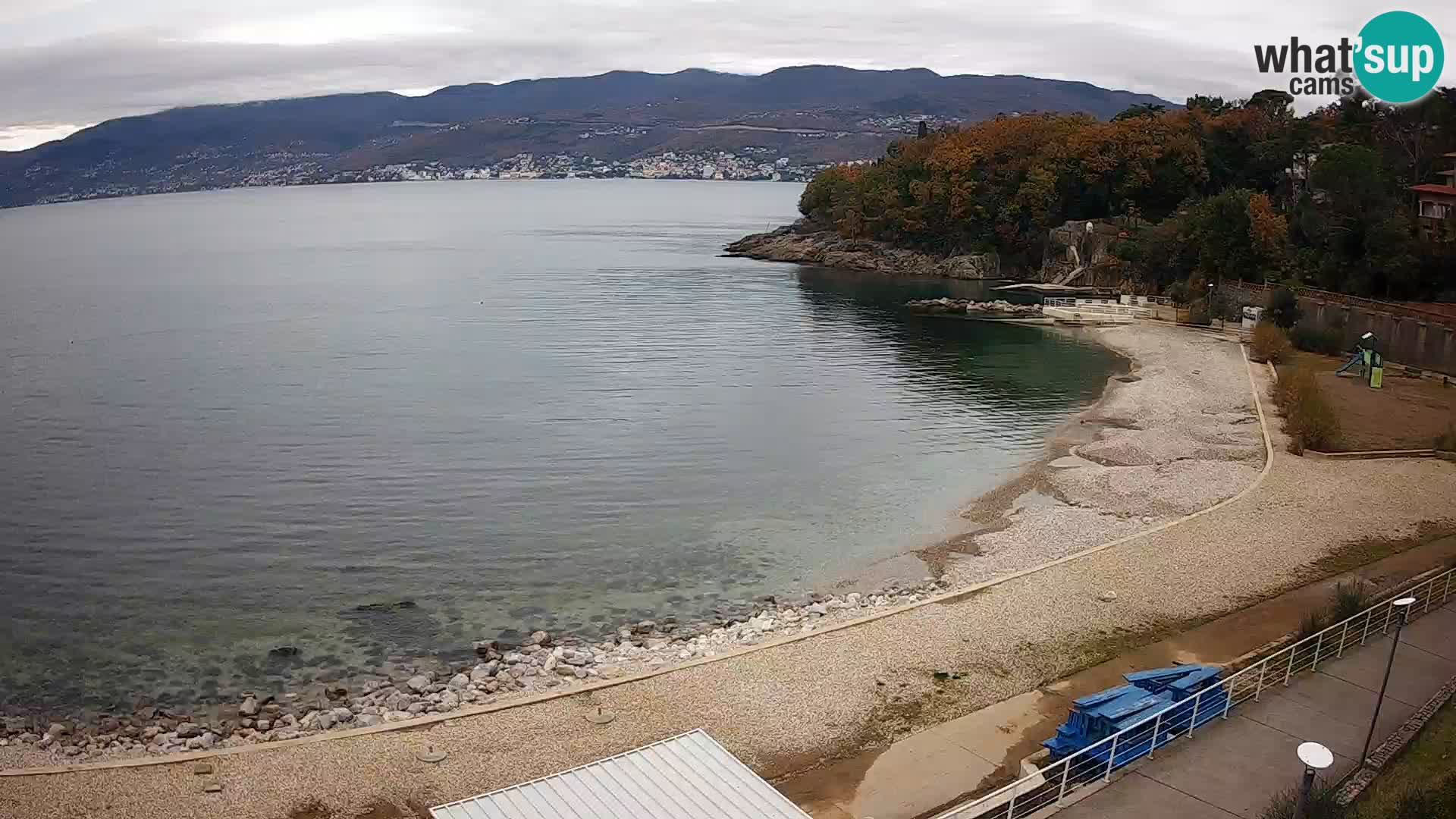 Rijeka web kamera plaža pri Bazenih Kantrida