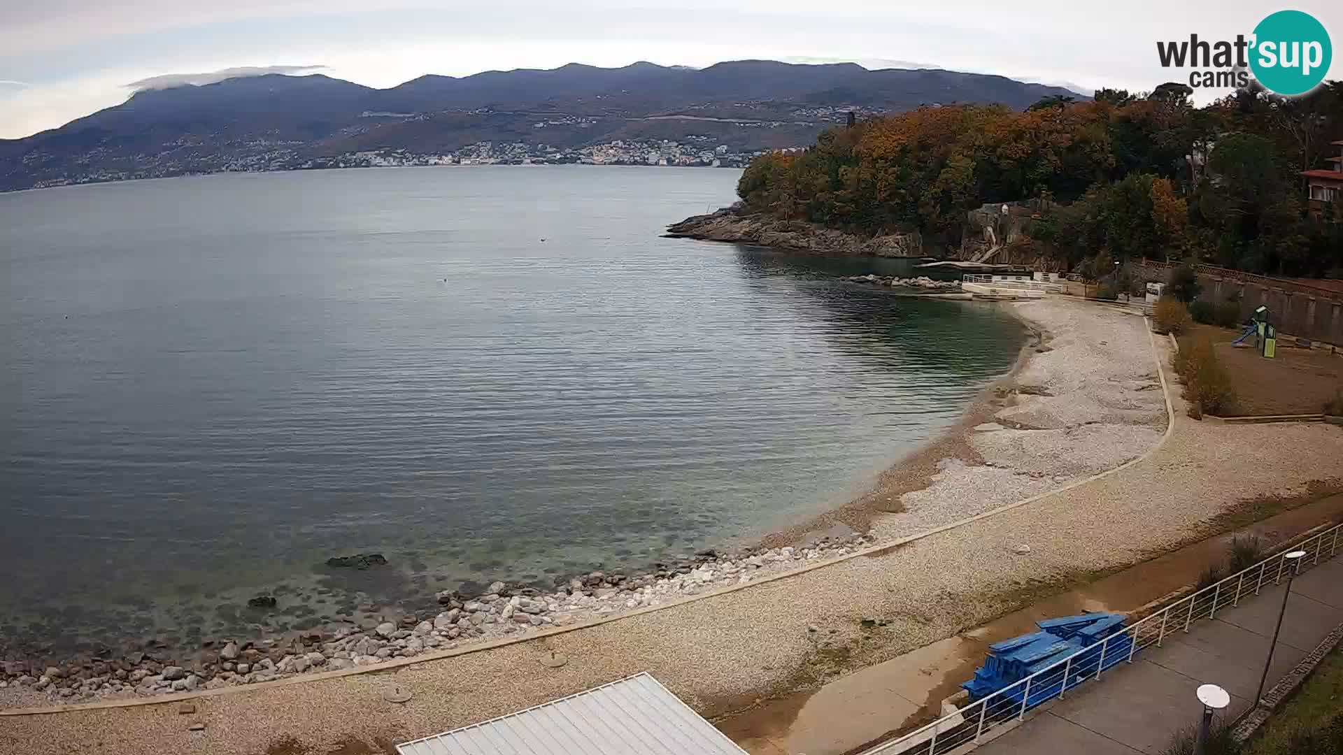 Rijeka web kamera plaža pri Bazenih Kantrida