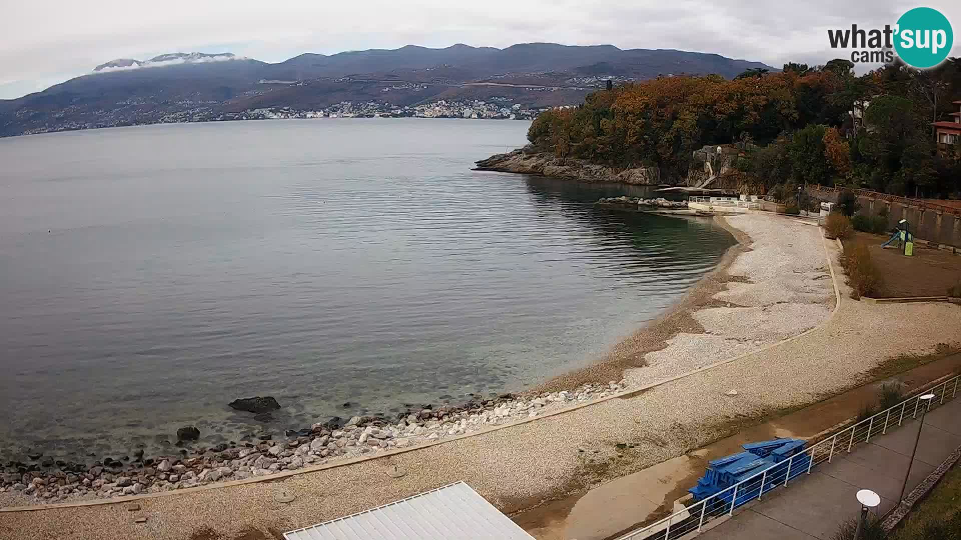 Rijeka web kamera plaža pri Bazenih Kantrida