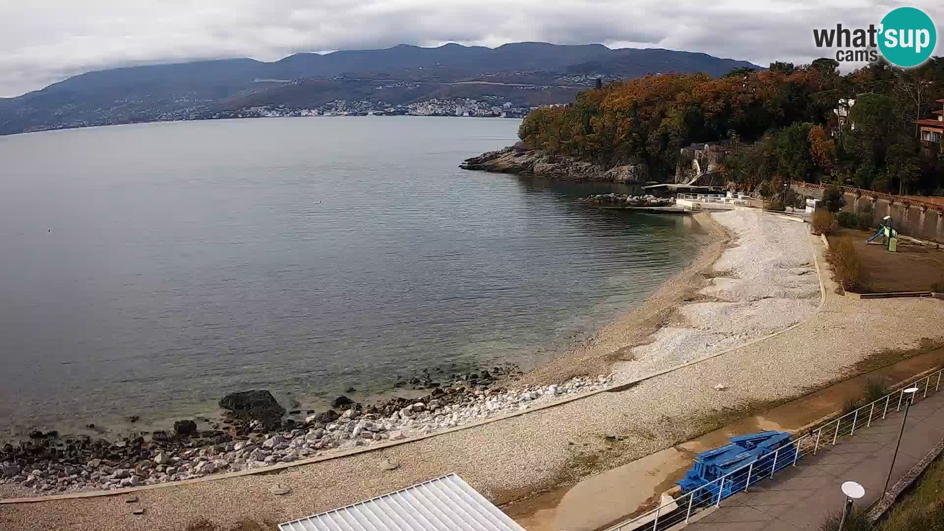 Rijeka web kamera plaža pri Bazenih Kantrida