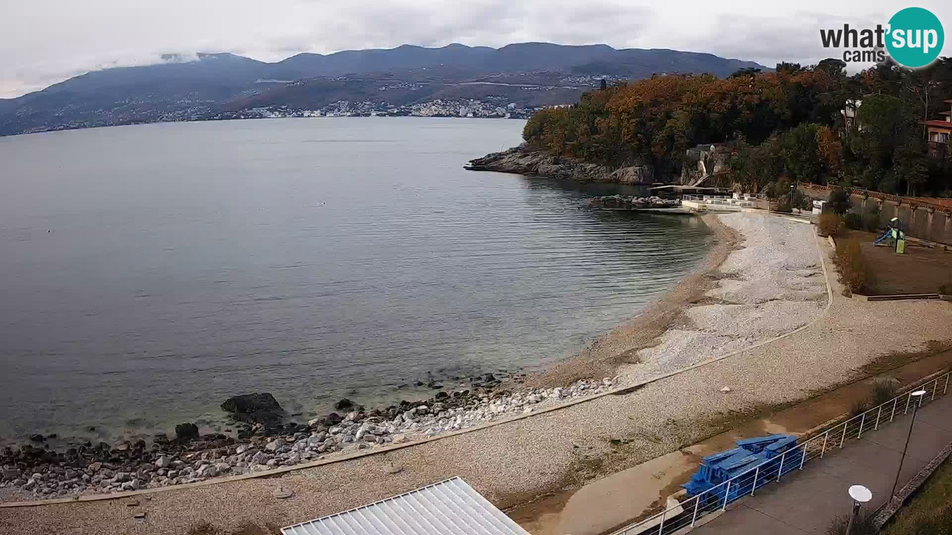 Rijeka web kamera plaža pri Bazenih Kantrida