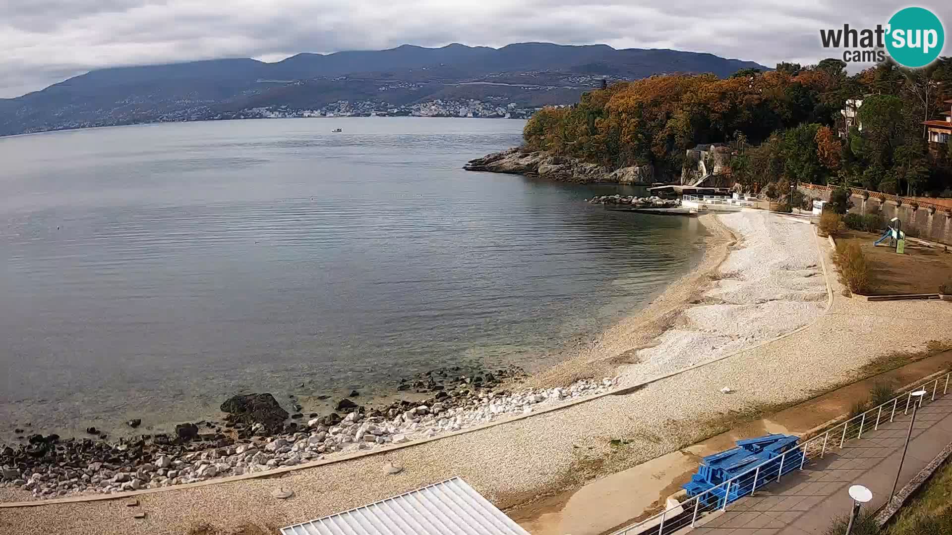 Rijeka web kamera plaža pri Bazenih Kantrida