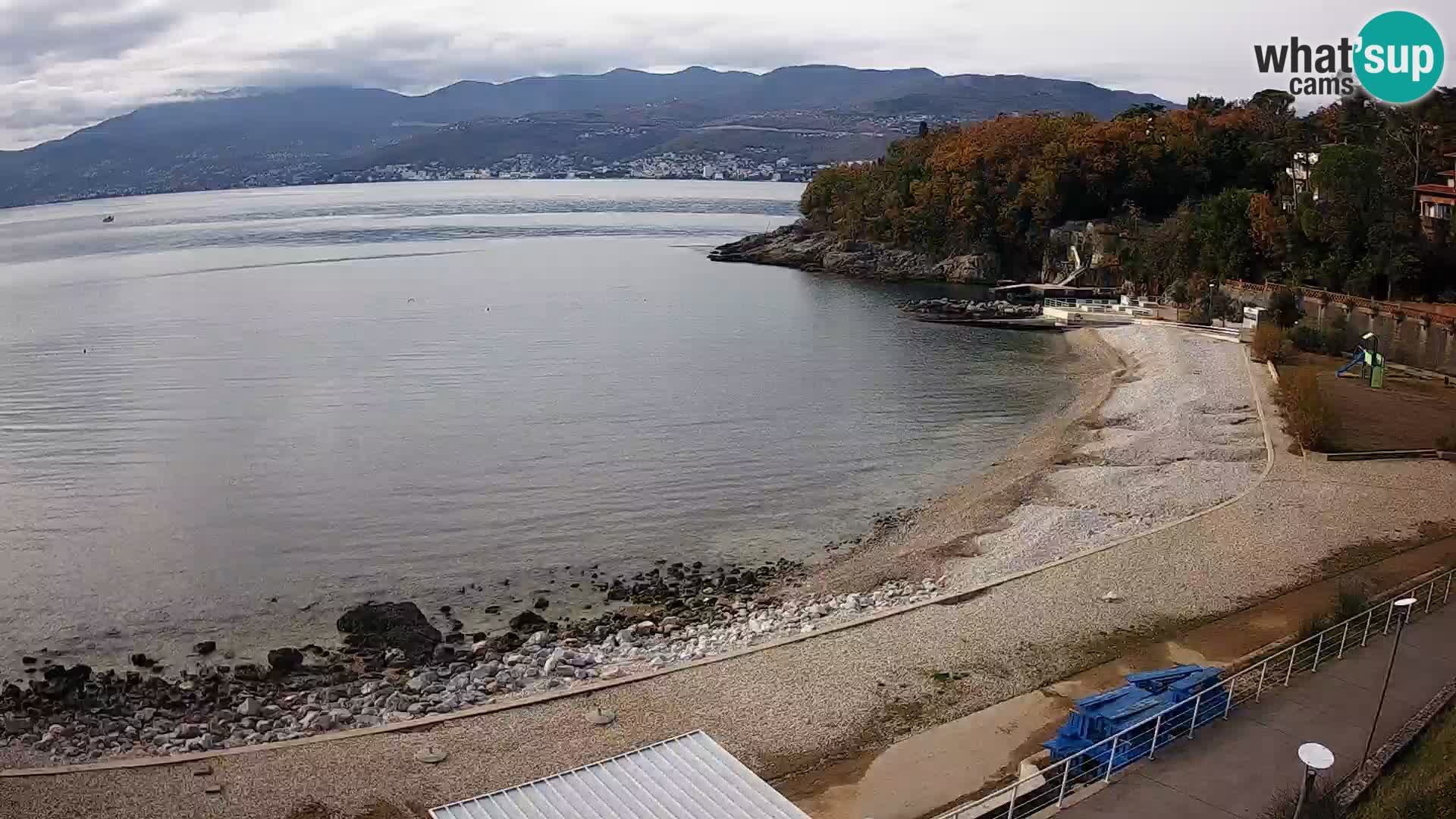 Rijeka web kamera plaža pri Bazenih Kantrida