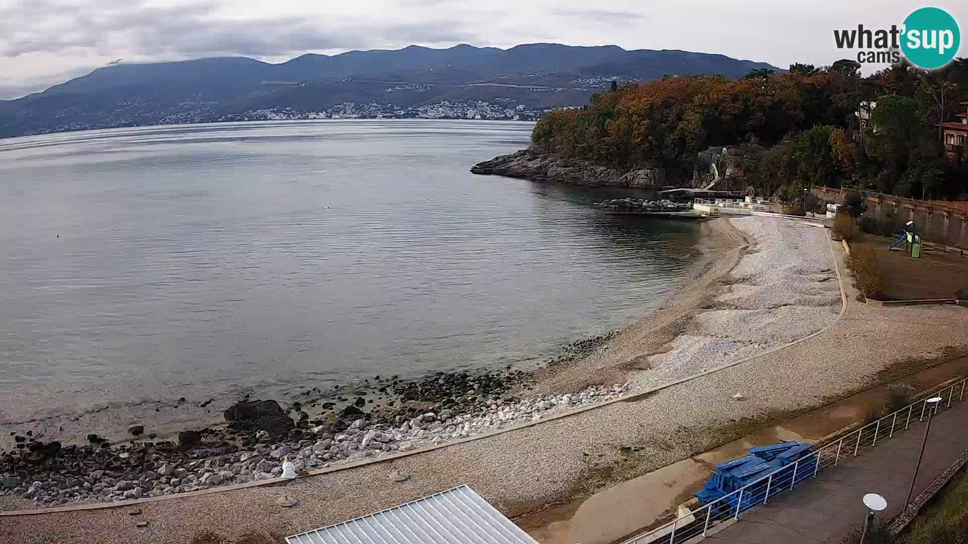 Rijeka web kamera plaža pri Bazenih Kantrida