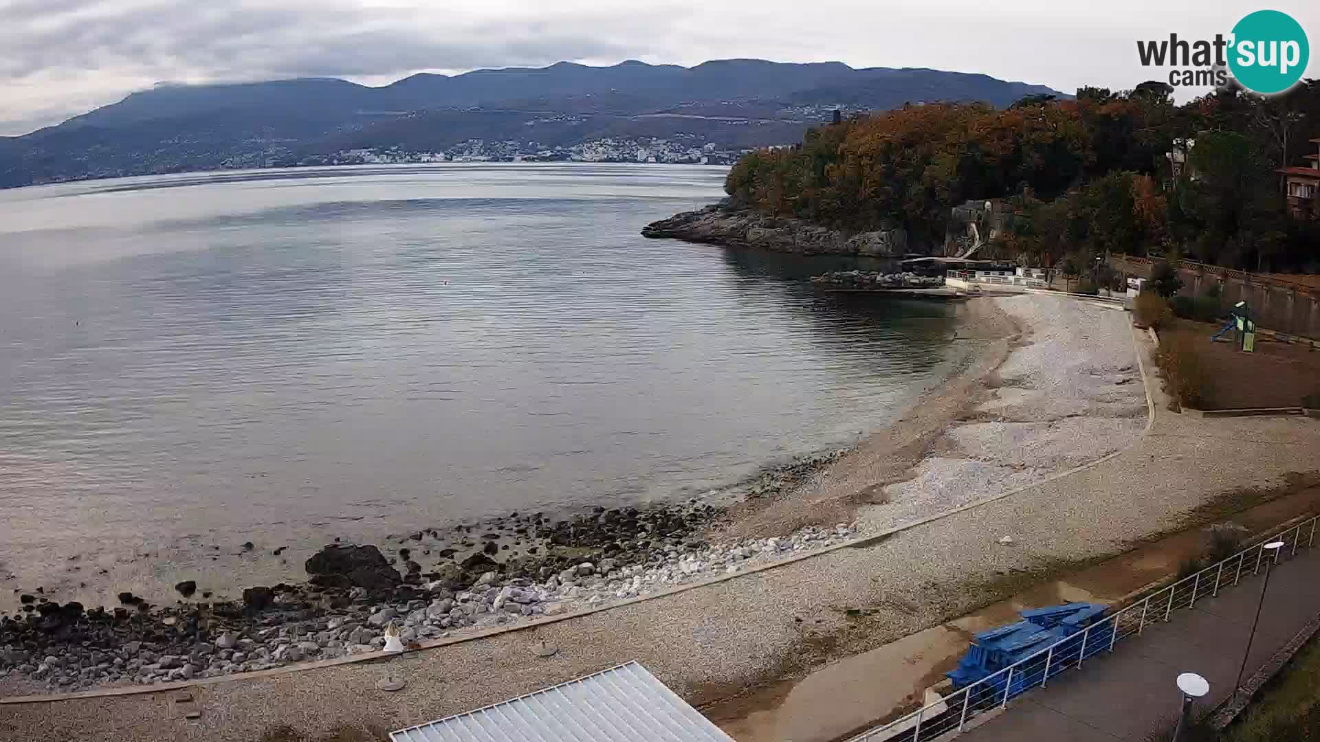 Rijeka web kamera plaža pri Bazenih Kantrida