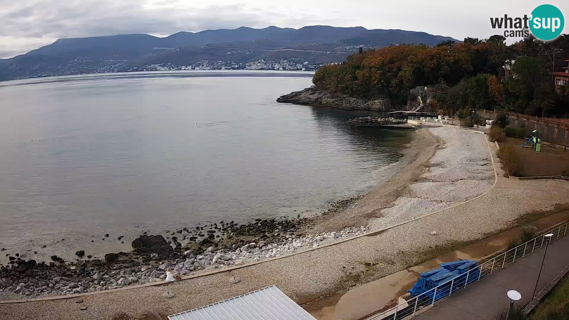 Rijeka web kamera plaža pri Bazenih Kantrida