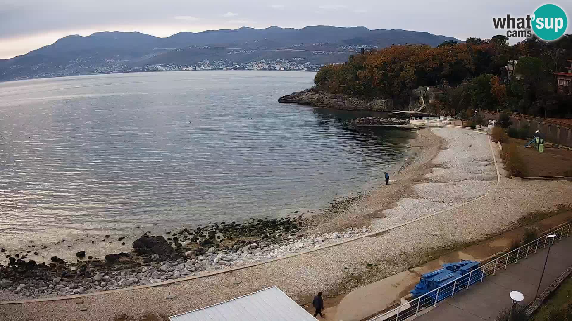 Rijeka web kamera plaža pri Bazenih Kantrida