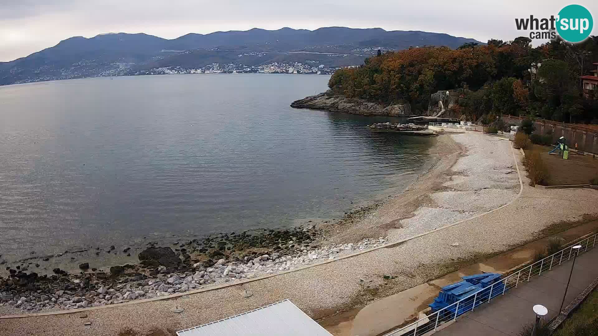 Reka Spletna kamera  plaža pri Bazenih Kantrida