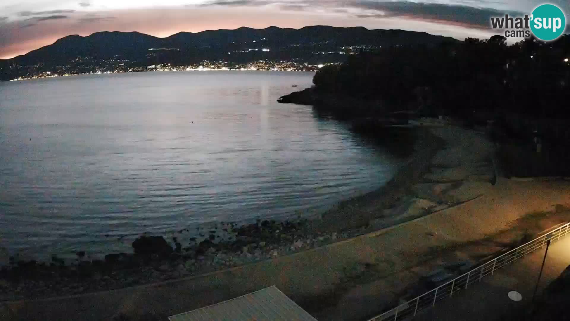 Rijeka web kamera plaža pri Bazenih Kantrida