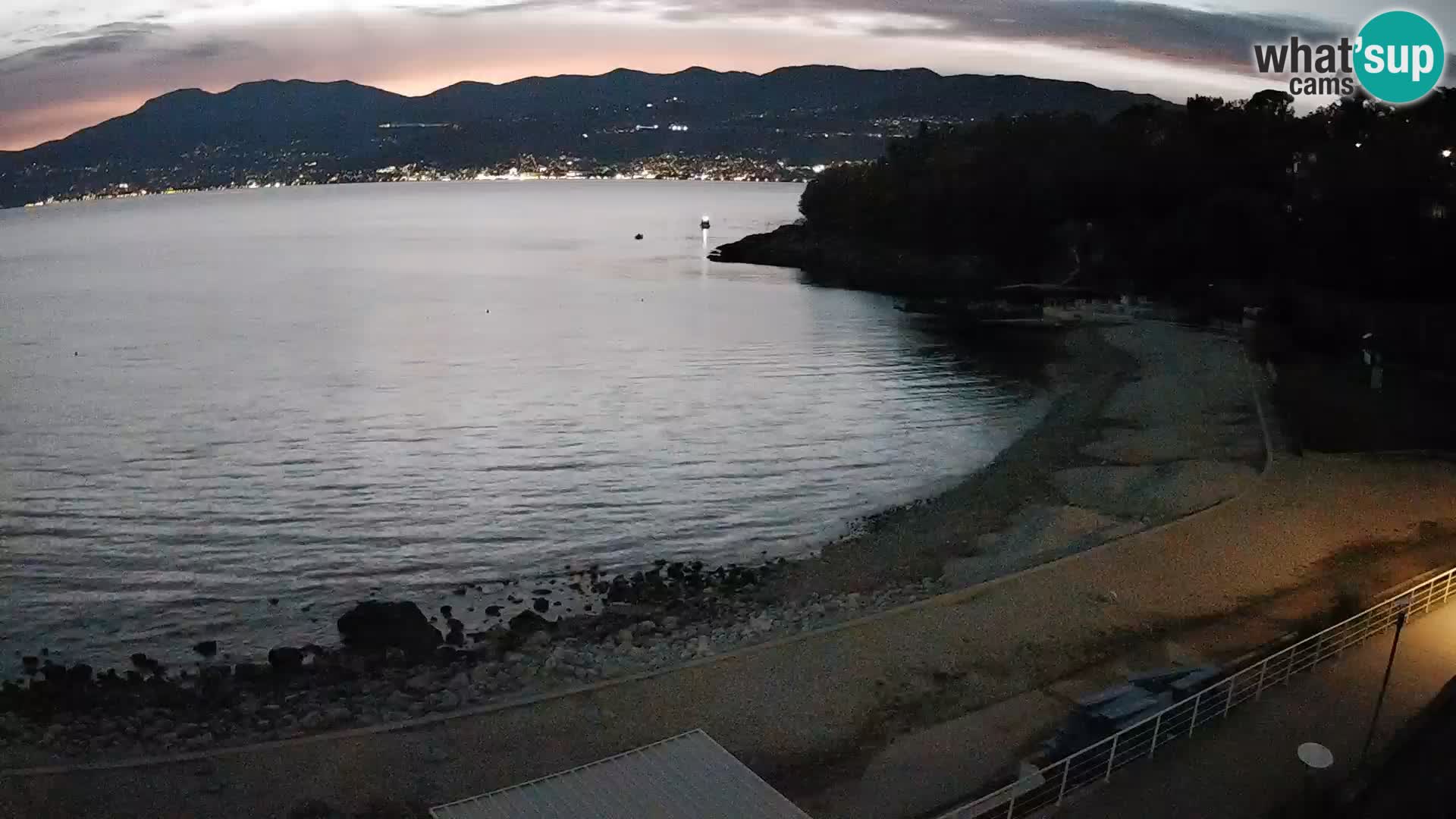 Rijeka web kamera plaža pri Bazenih Kantrida