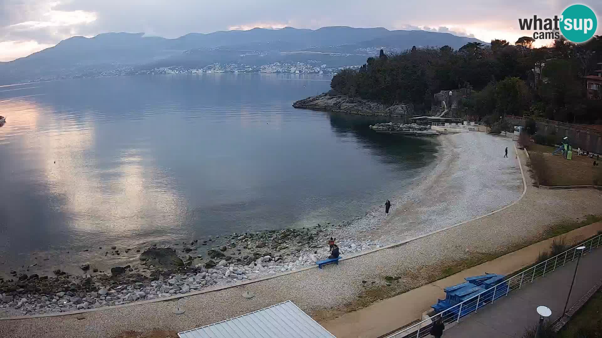 Rijeka web kamera plaža pri Bazenih Kantrida
