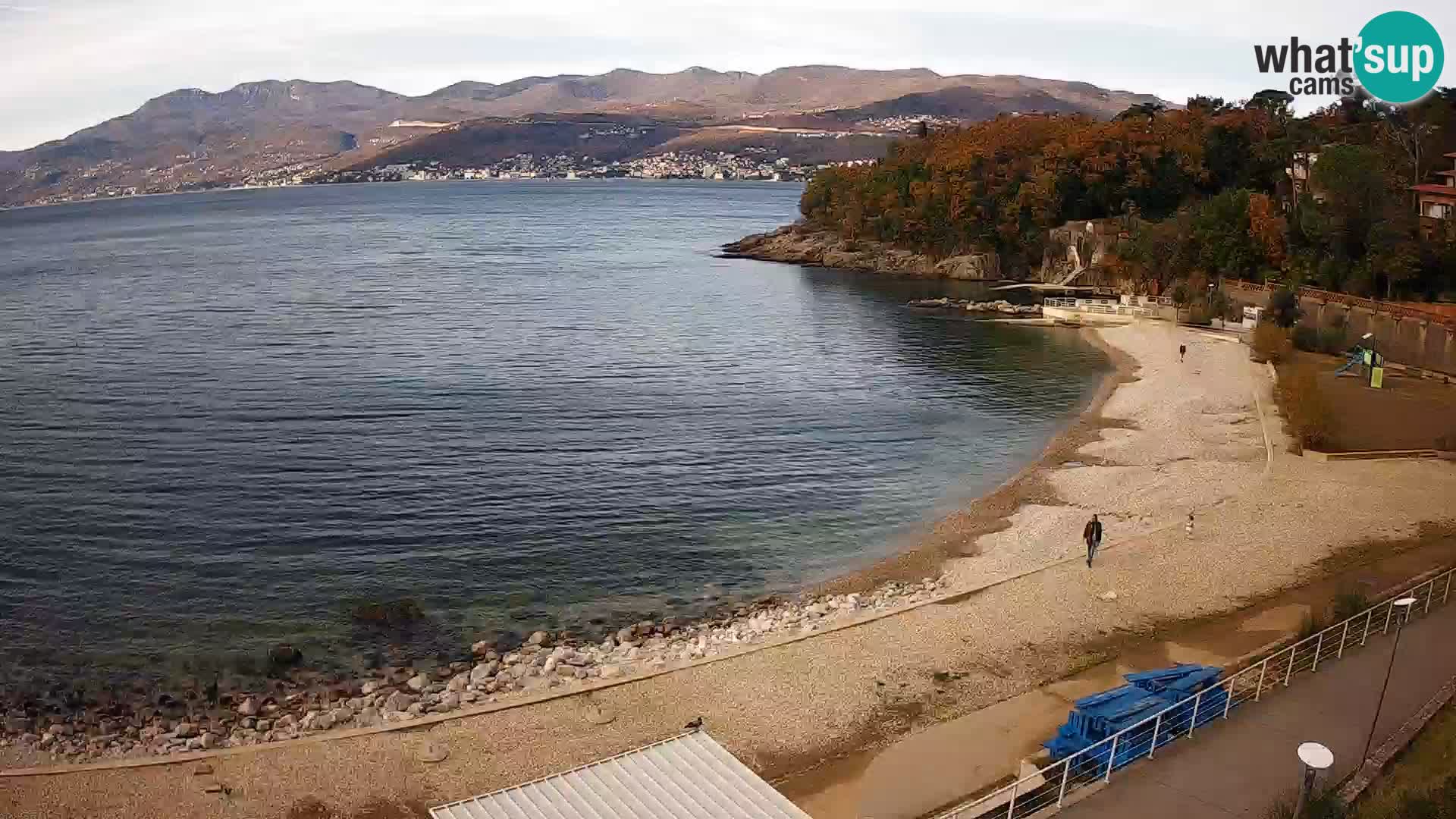 Rijeka web kamera plaža pri Bazenih Kantrida