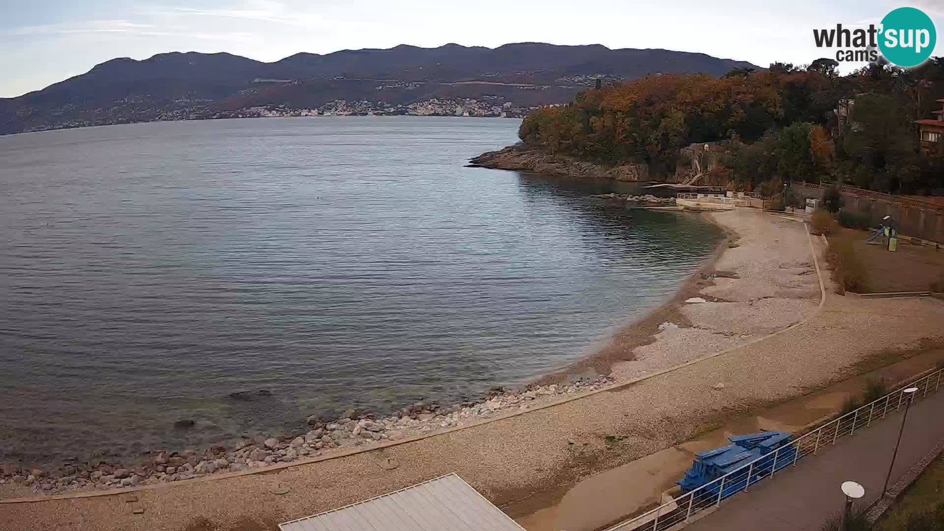 Rijeka web kamera plaža pri Bazenih Kantrida