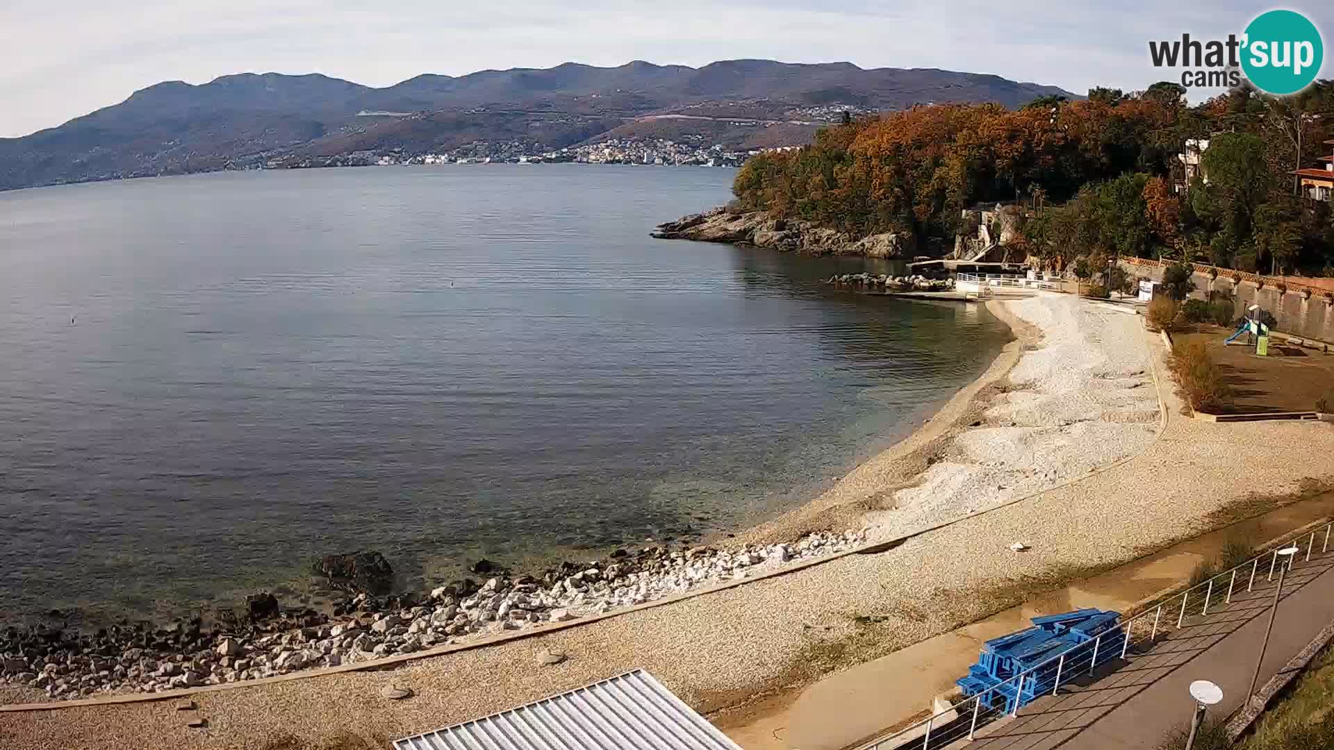 Reka Spletna kamera  plaža pri Bazenih Kantrida