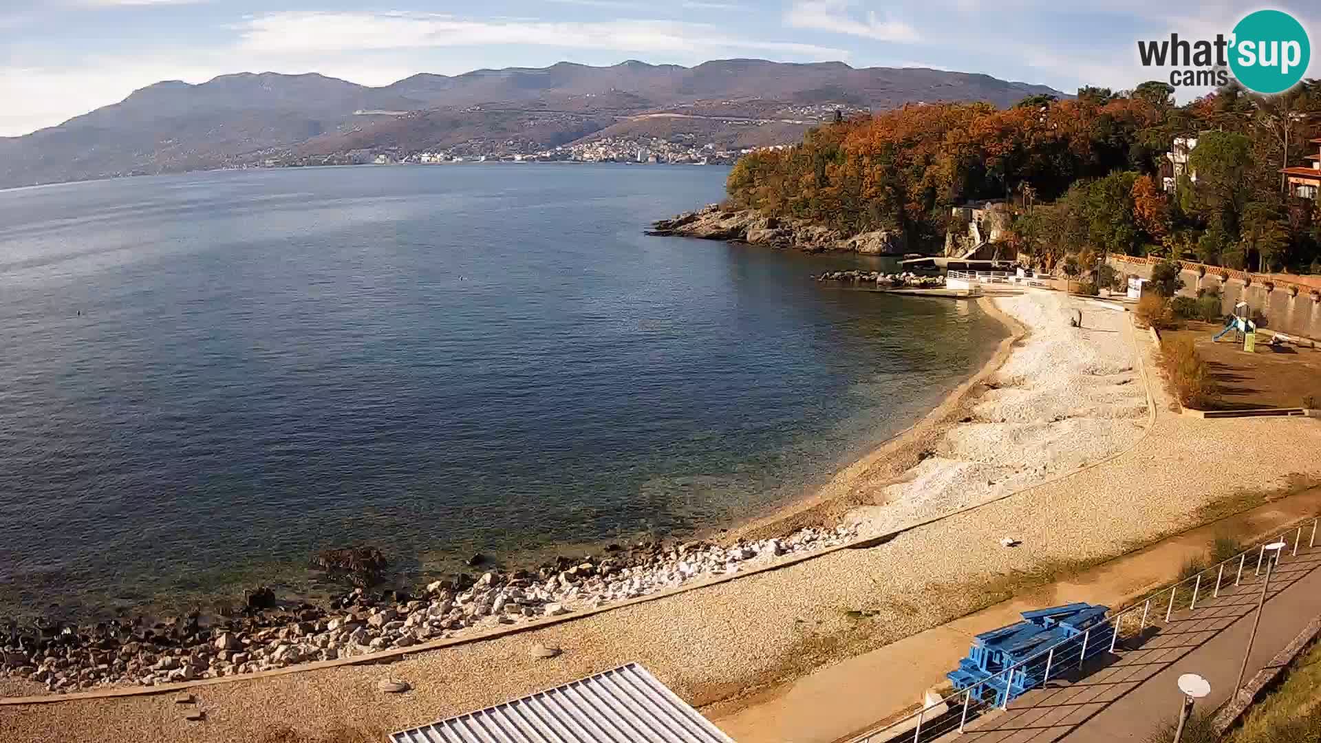 Rijeka web kamera plaža pri Bazenih Kantrida