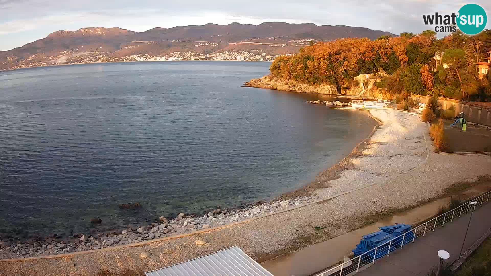 Reka Spletna kamera  plaža pri Bazenih Kantrida