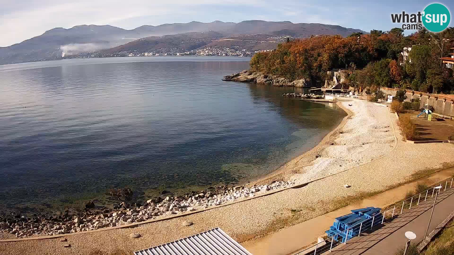 Rijeka web kamera plaža pri Bazenih Kantrida