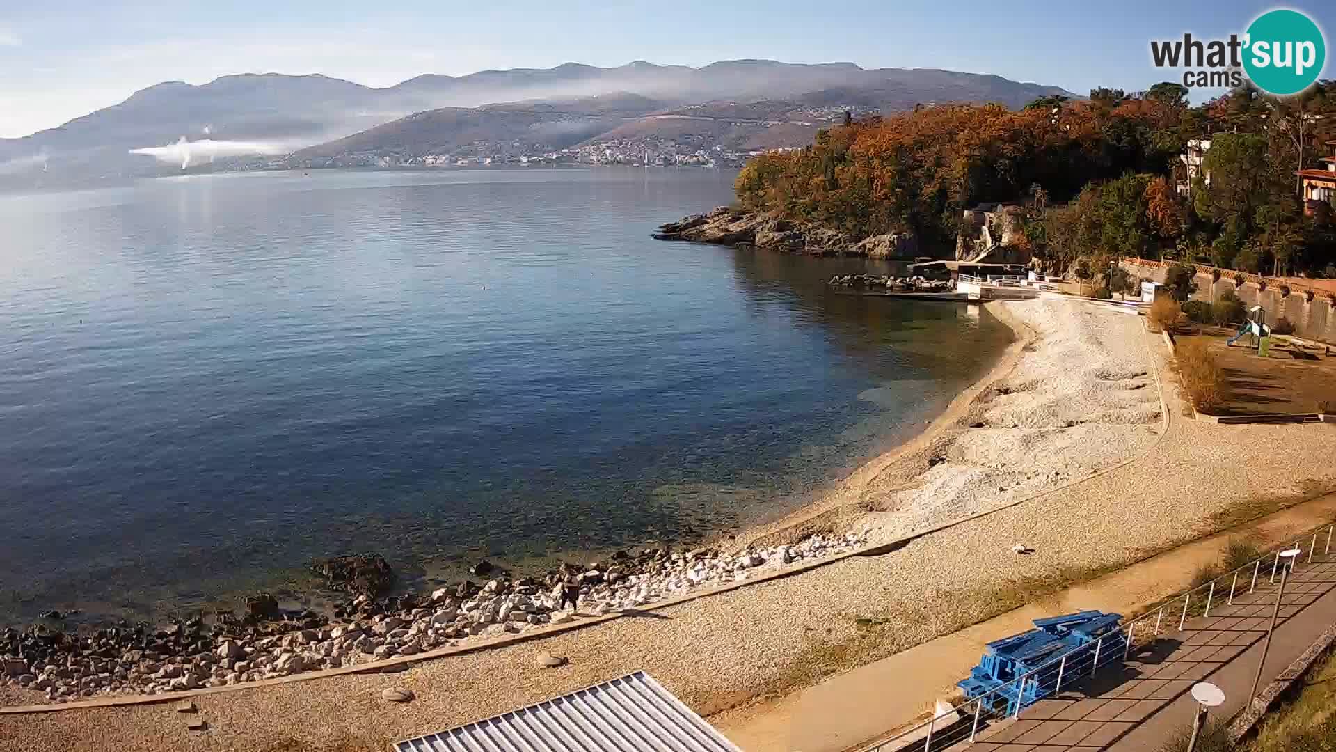 Rijeka web kamera plaža pri Bazenih Kantrida