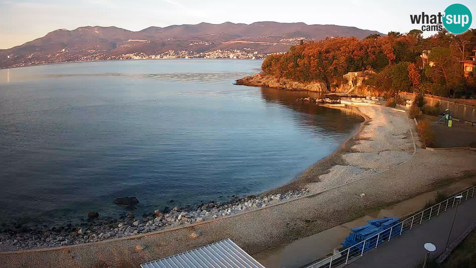 Rijeka web kamera plaža pri Bazenih Kantrida