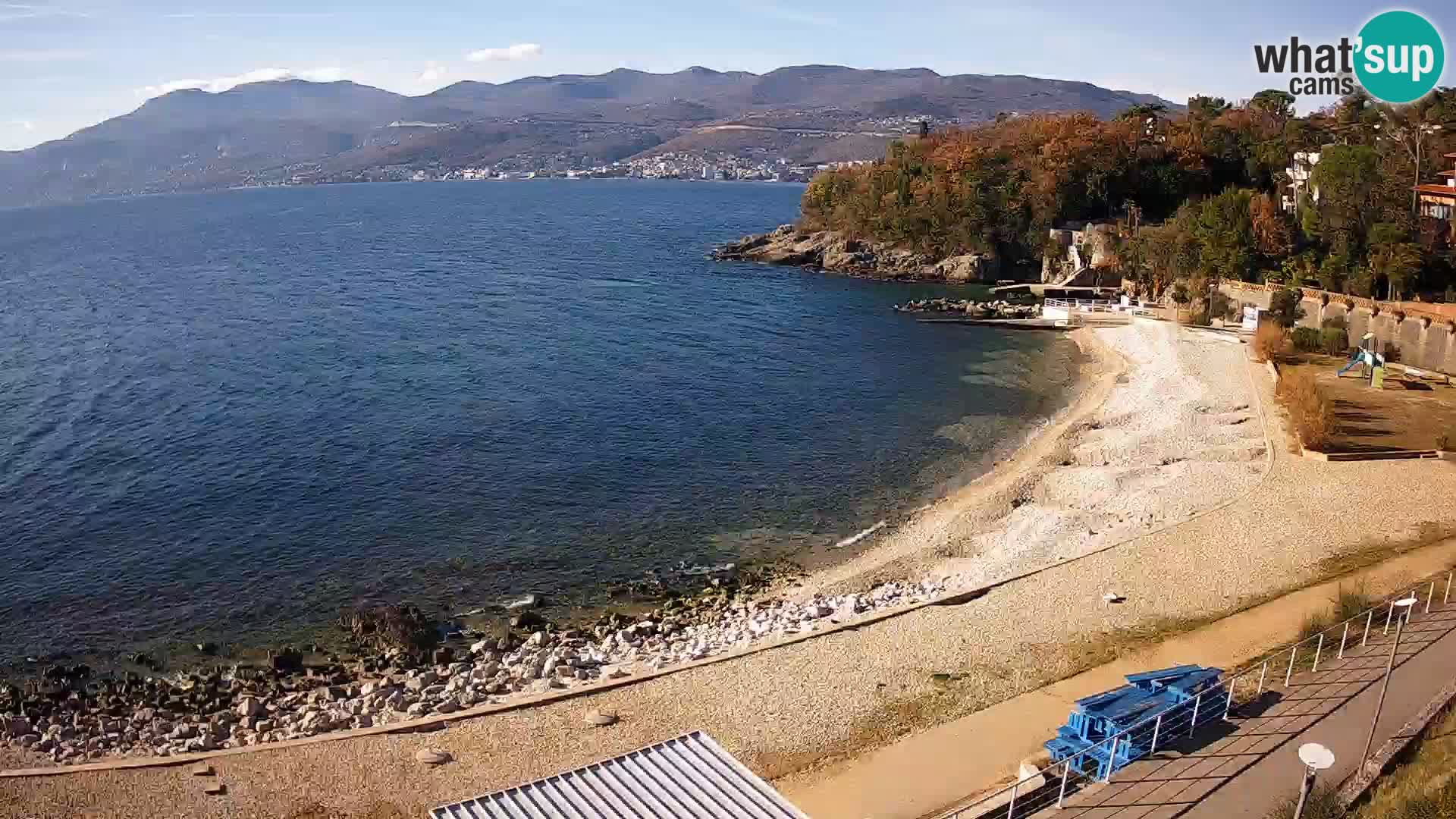 Reka Spletna kamera  plaža pri Bazenih Kantrida