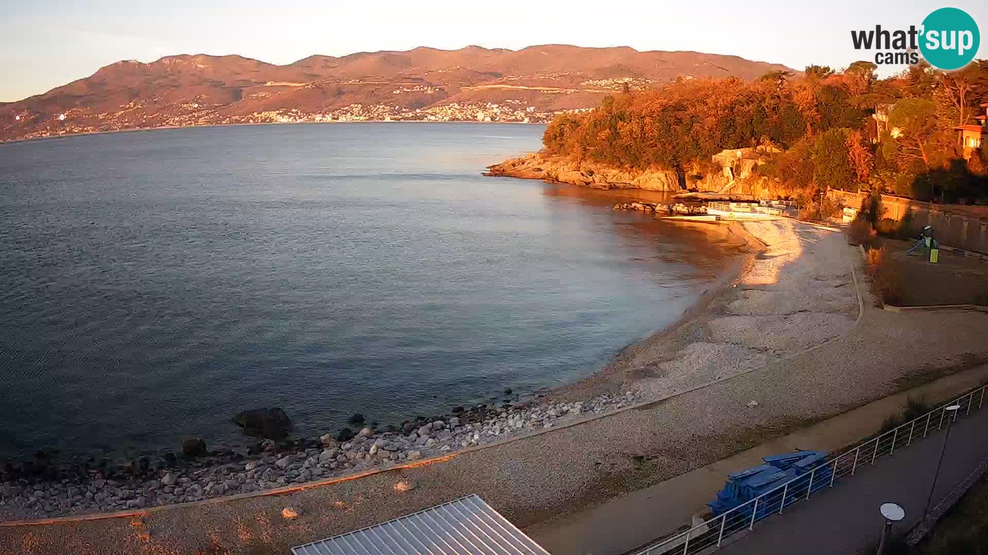 Reka Spletna kamera  plaža pri Bazenih Kantrida