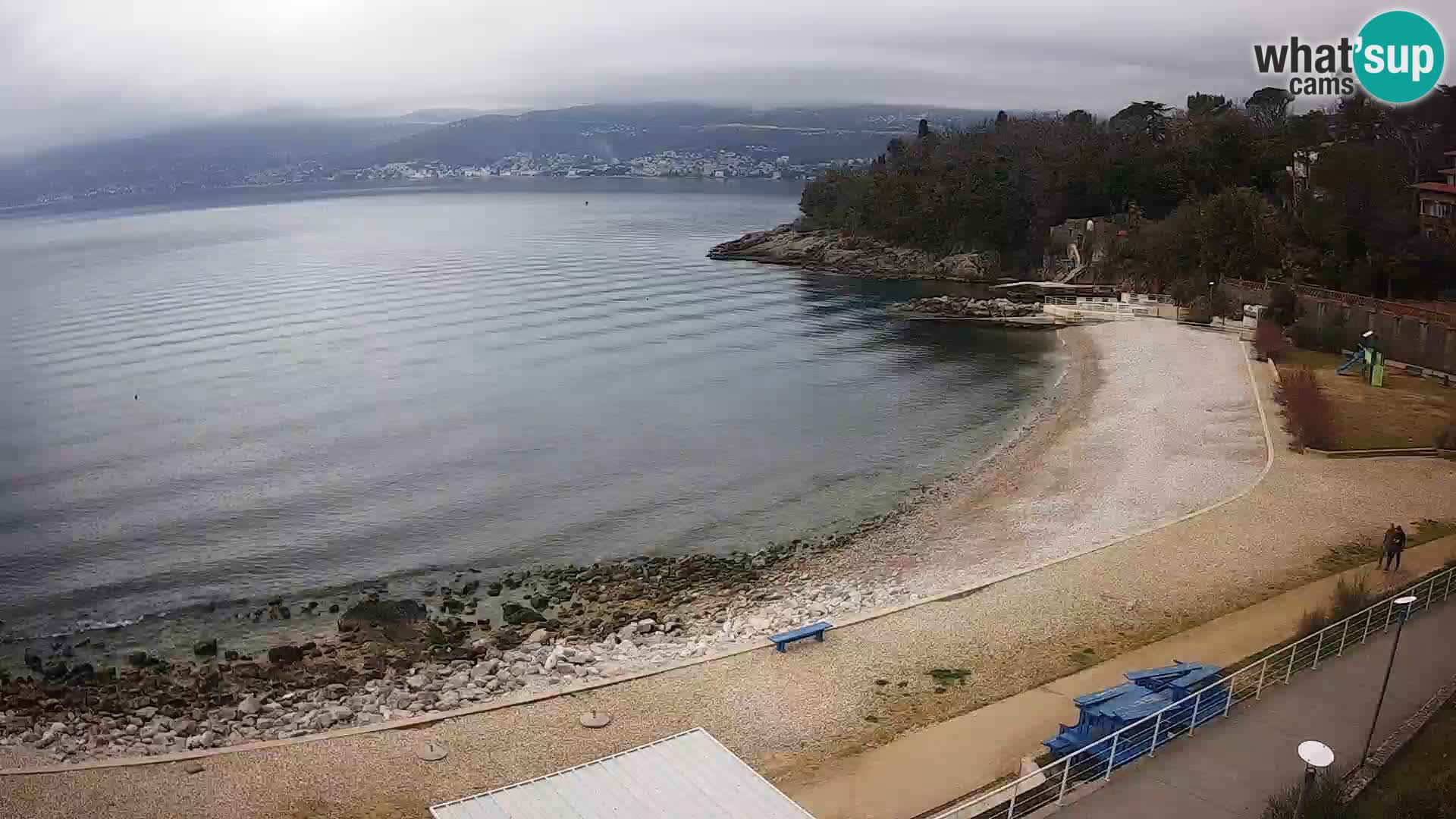 Rijeka web kamera plaža pri Bazenih Kantrida