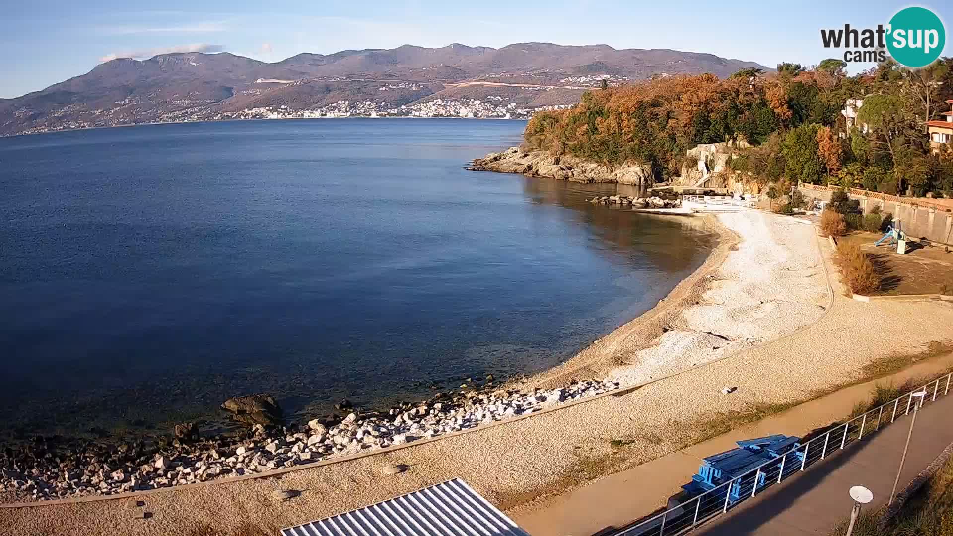 Reka Spletna kamera  plaža pri Bazenih Kantrida