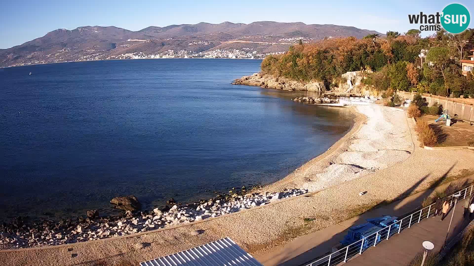 Reka Spletna kamera  plaža pri Bazenih Kantrida