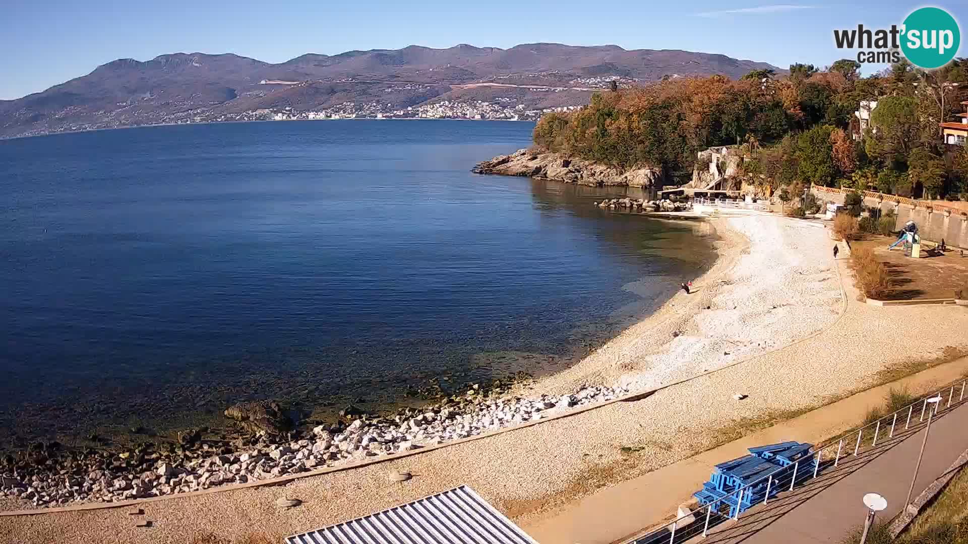 Rijeka web kamera plaža pri Bazenih Kantrida