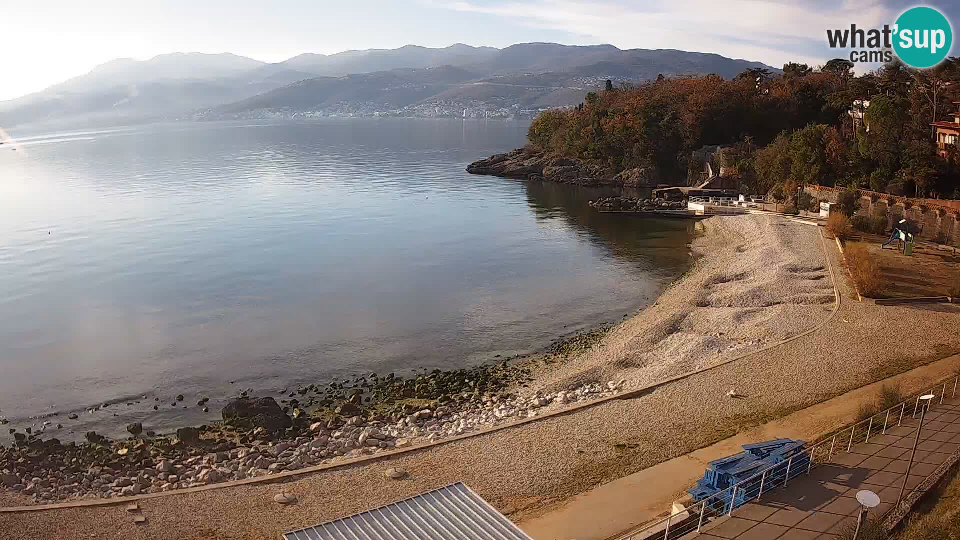 Rijeka web kamera plaža pri Bazenih Kantrida