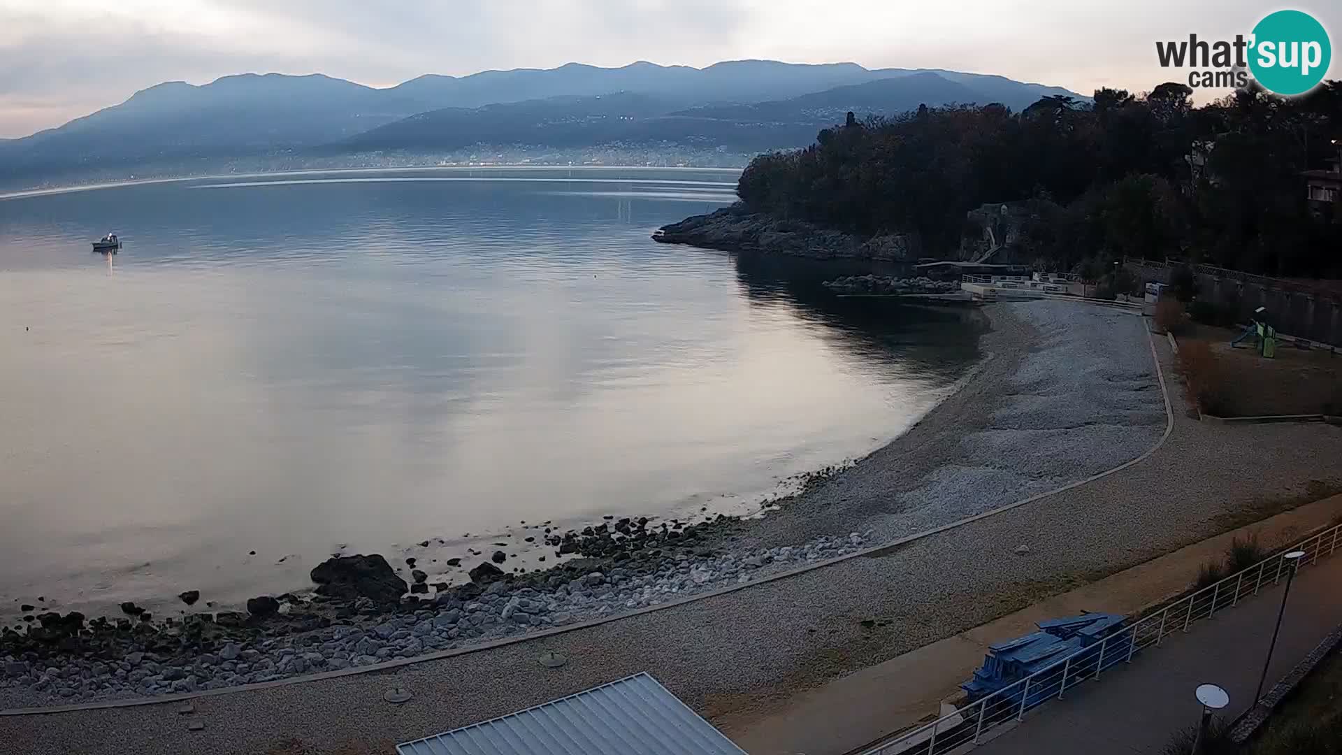 Rijeka web kamera plaža pri Bazenih Kantrida