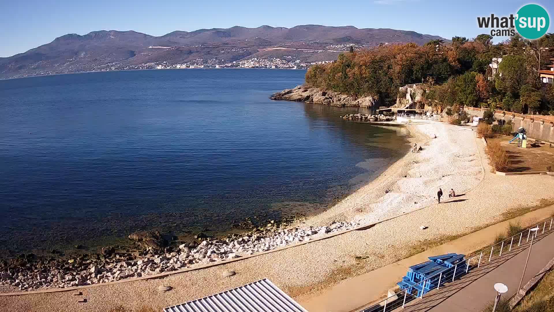 Rijeka web kamera plaža pri Bazenih Kantrida