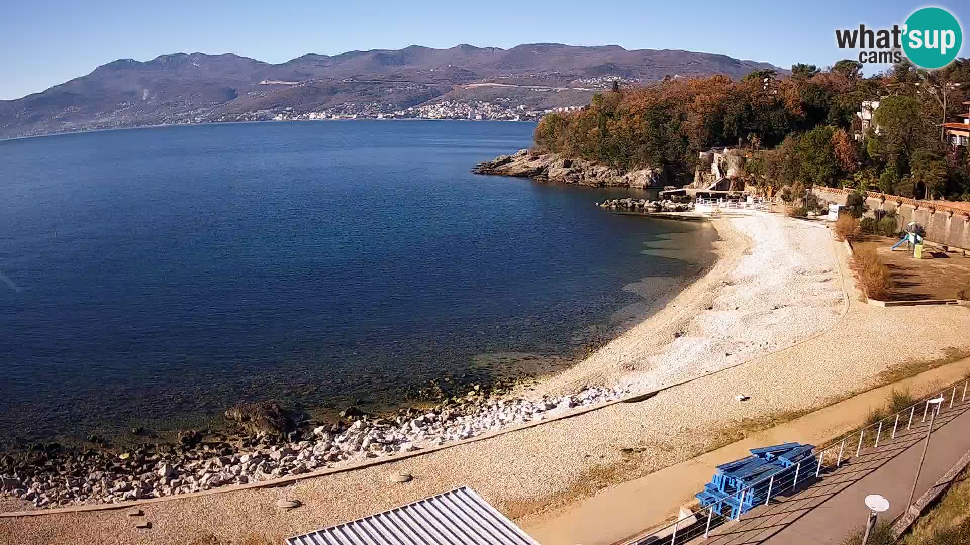 Rijeka web kamera plaža pri Bazenih Kantrida