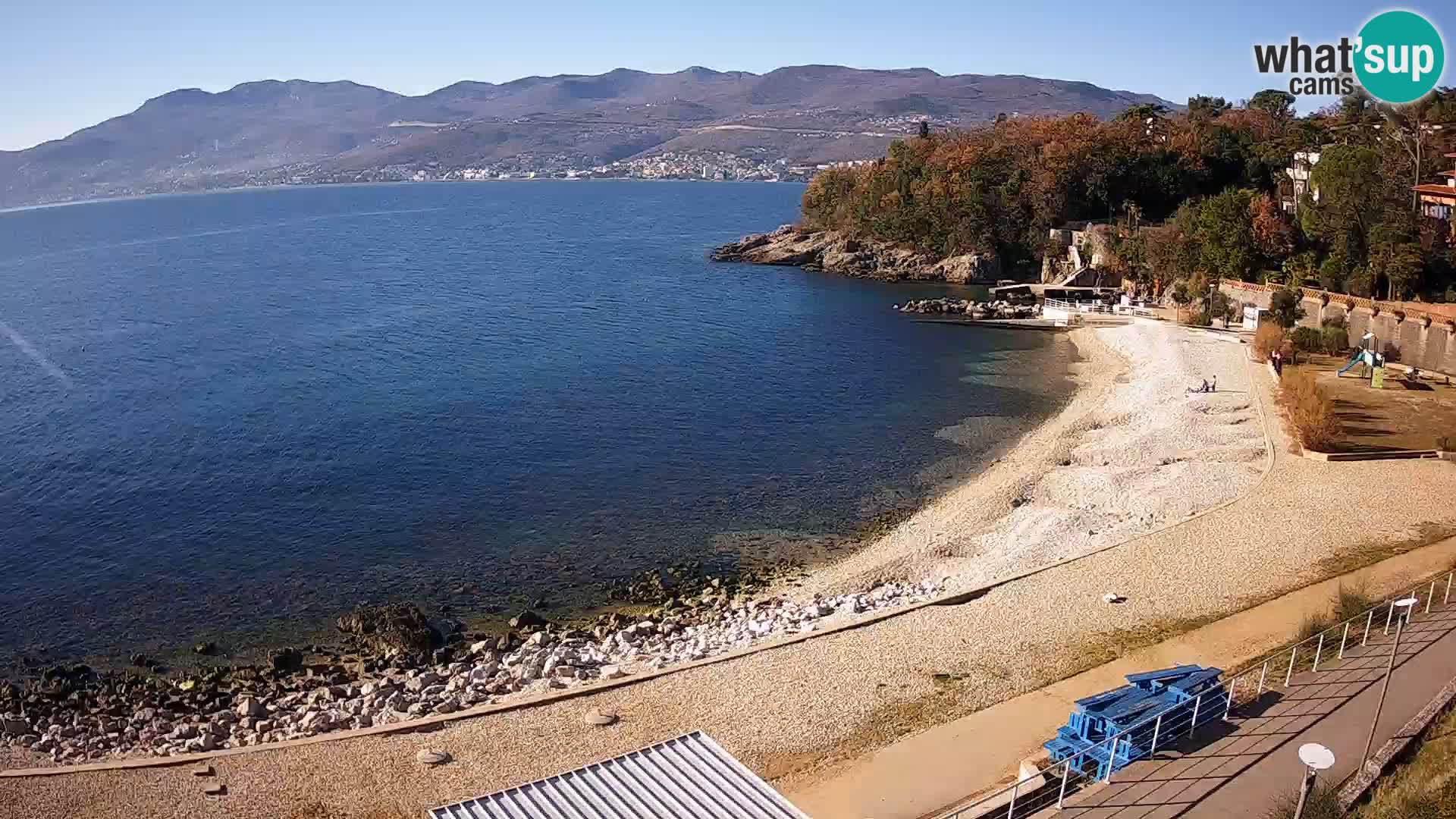 Rijeka web kamera plaža pri Bazenih Kantrida