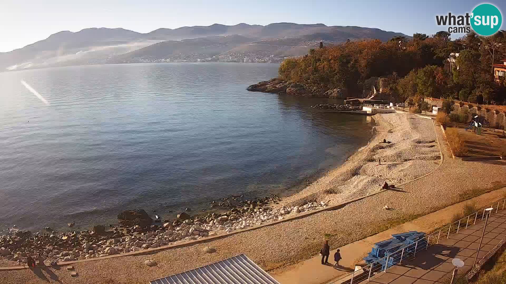 Rijeka web kamera plaža pri Bazenih Kantrida