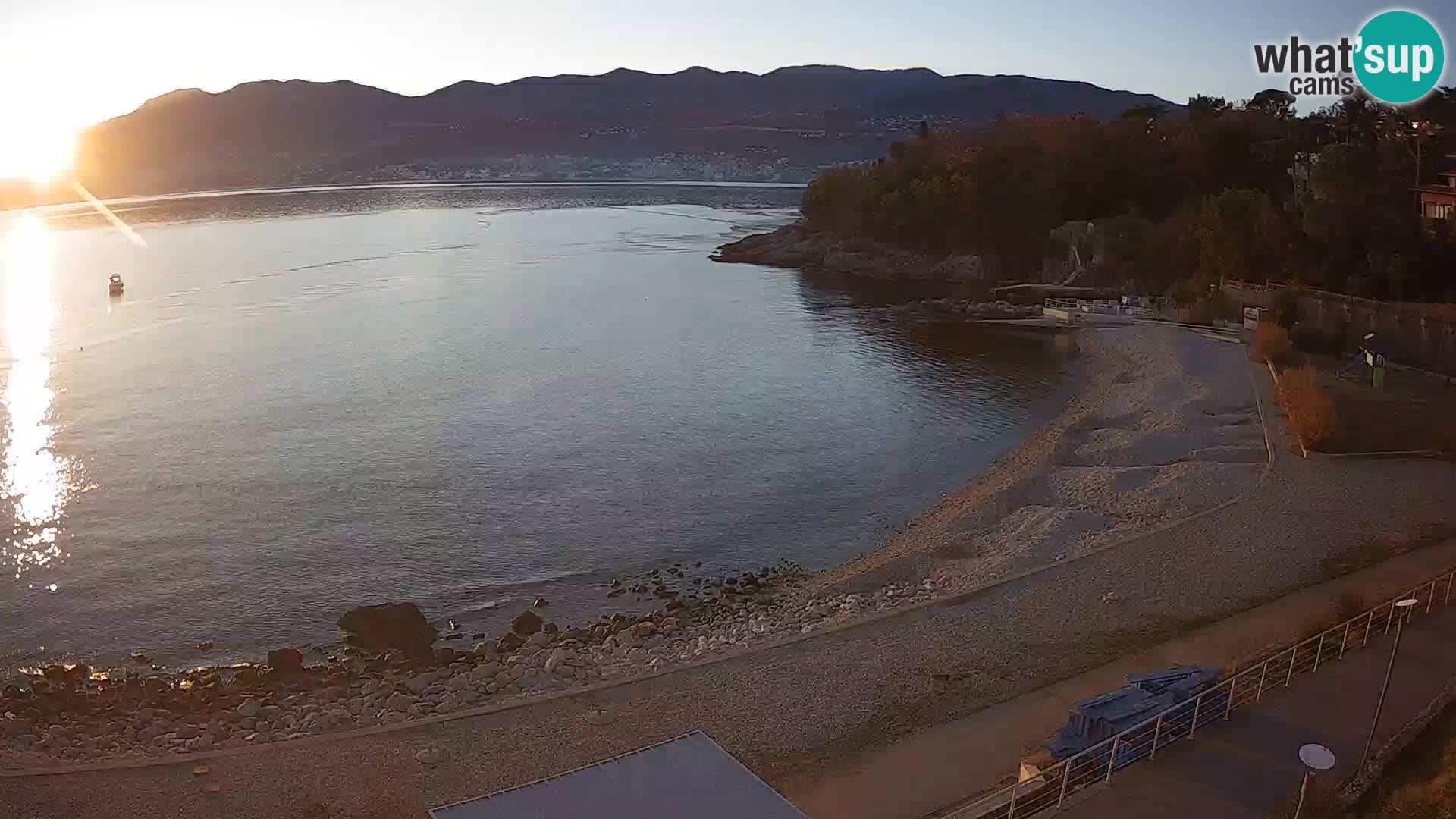 Reka Spletna kamera  plaža pri Bazenih Kantrida