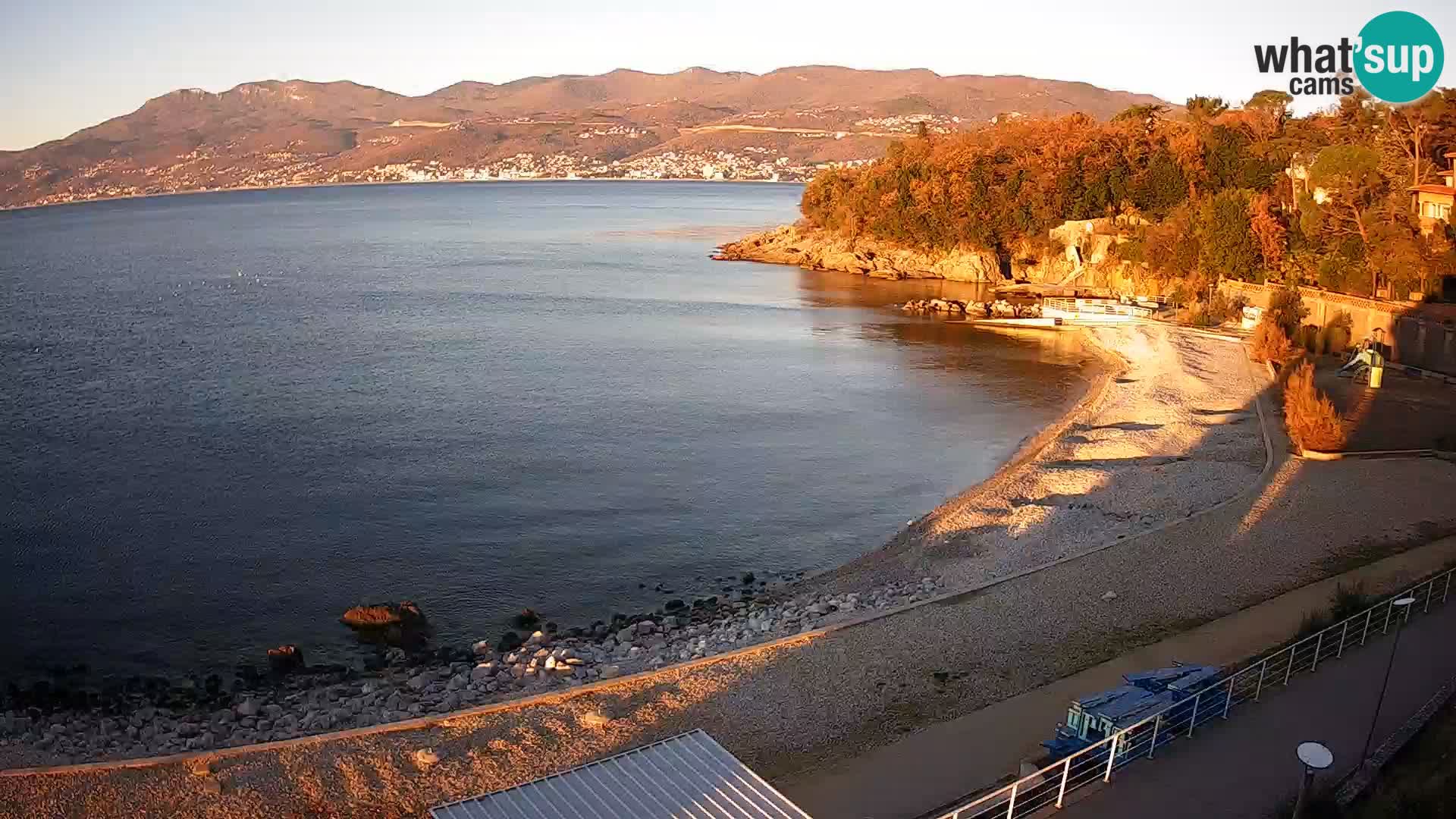 Reka Spletna kamera  plaža pri Bazenih Kantrida