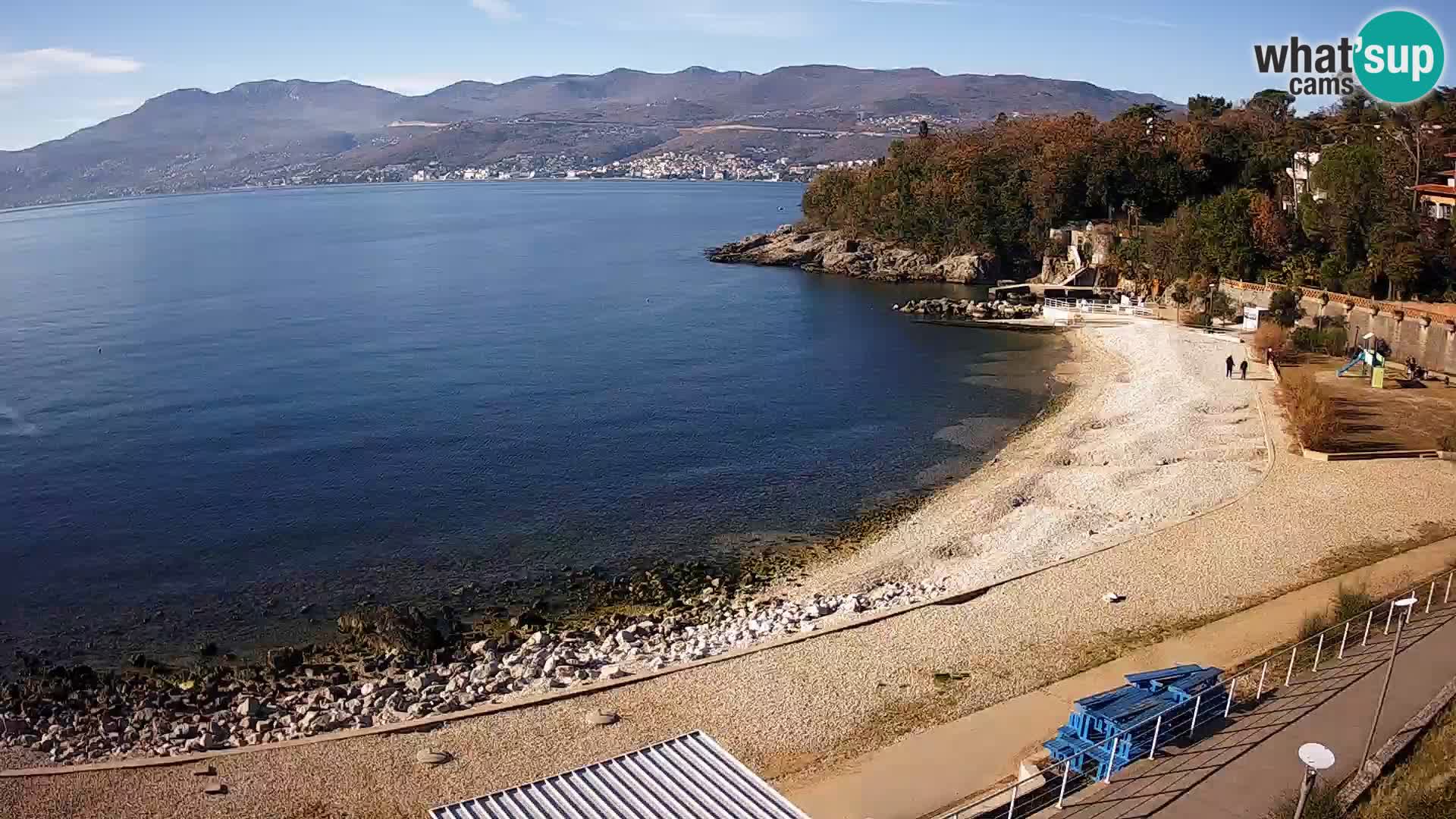Rijeka web kamera plaža pri Bazenih Kantrida