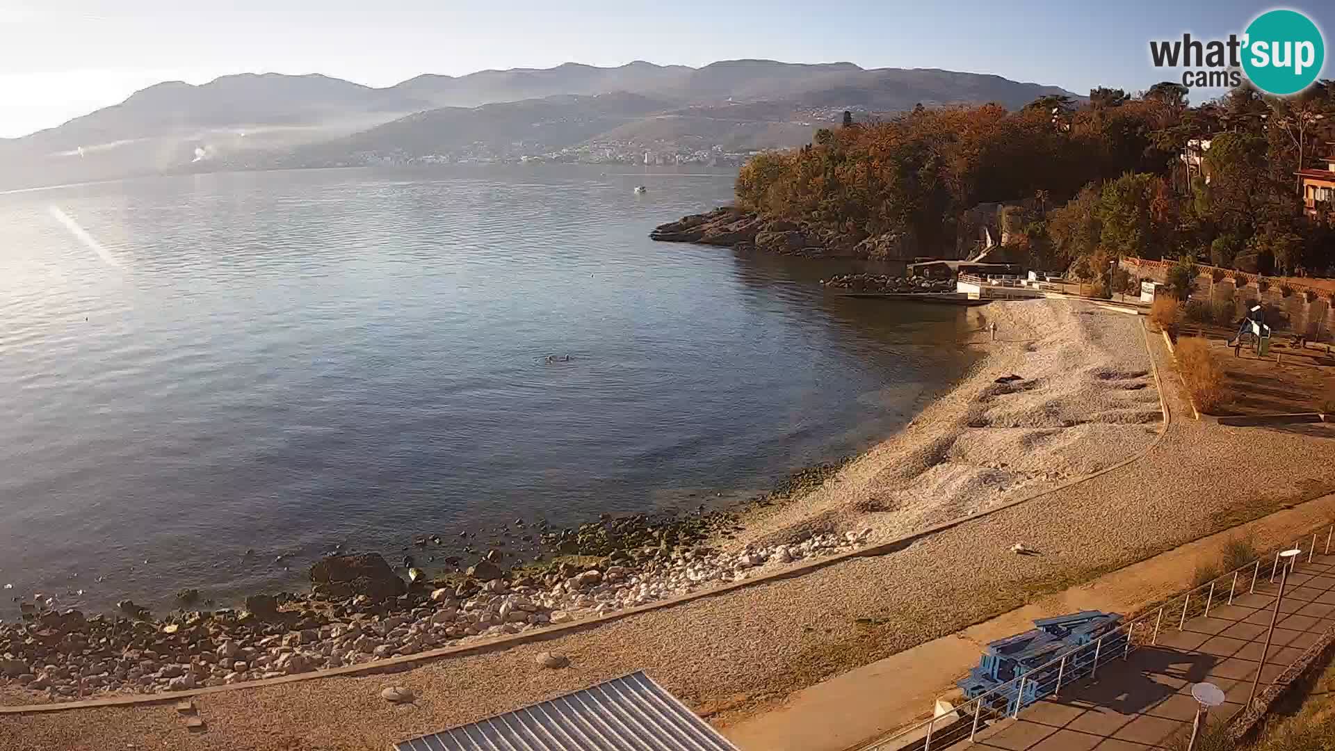 Reka Spletna kamera  plaža pri Bazenih Kantrida