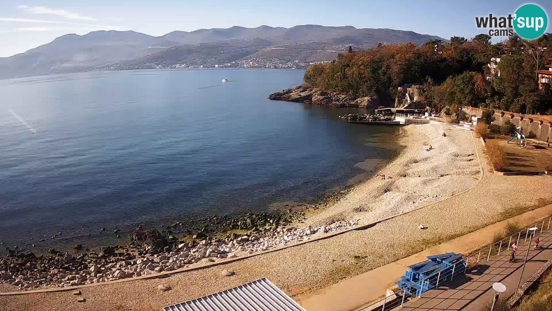 Rijeka web kamera plaža pri Bazenih Kantrida
