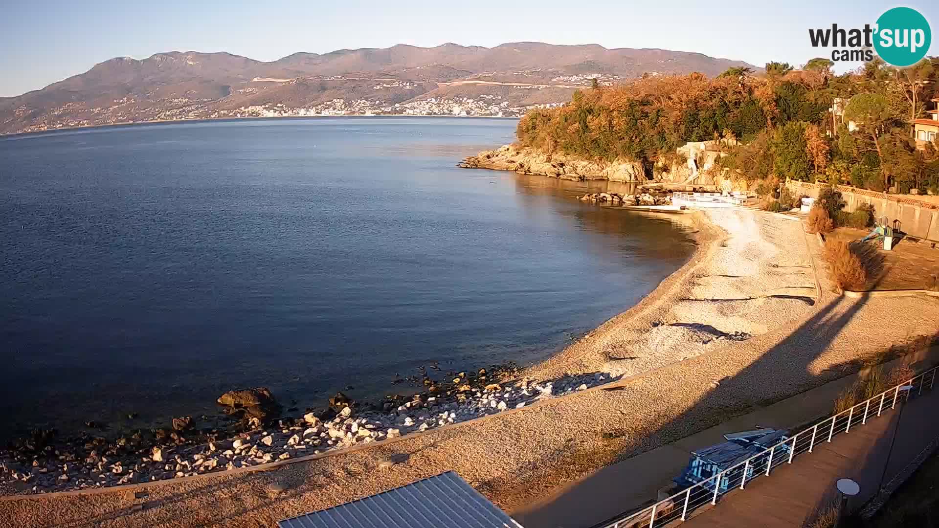 Reka Spletna kamera  plaža pri Bazenih Kantrida